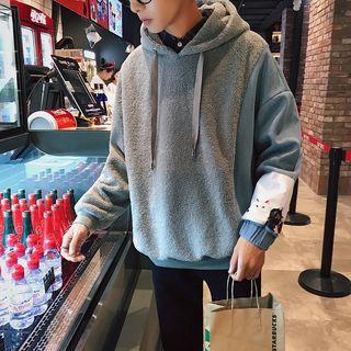 Long-sleeve Fleece Panel Hooded Top