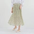 Crystal-pleat Maxi Floral Skirt (7 Designs)