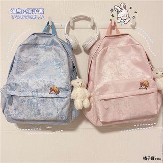 Printed Backpack / Badge / Bag Charm / Set