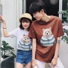 Couple Matching Short-sleeve Bear T-shirt