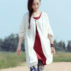 Elbow-sleeve Long Jacket