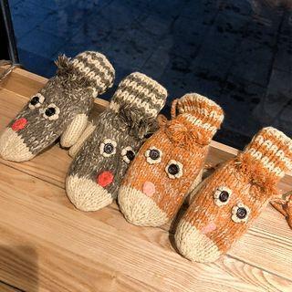 Cartoon Knit Gloves