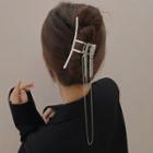 Chain Hair Claw 1pc - Silver - One Size