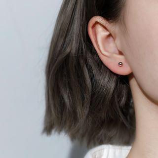925 Sterling Silver Barbell Earring
