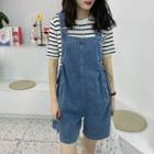 Denim Dungaree Rompers Blue - One Size