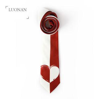 Heart Print Tie