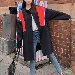 Colored Panel Shirt Jacket