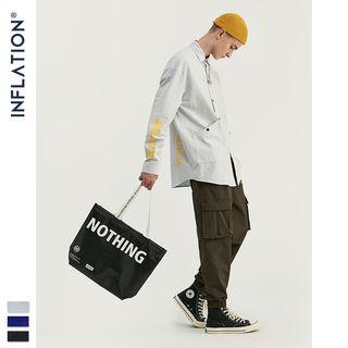 Lettering Waterproof Tote Bag