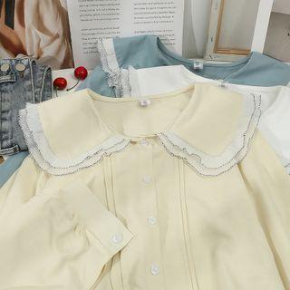 Details Dual-collar Loose Shirt