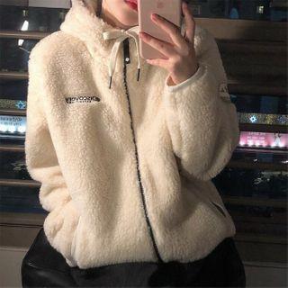 Long-sleeve Faux Fur Zipped Jacket
