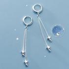Star Beaded Drop Earring 1 Pair - Silver - One Size