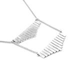 Alloy Pendant Necklace C0039 - Silver - One Size
