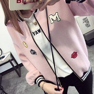 Appliqu  Varsity-style Jacket