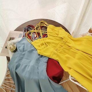 Plain Cross Back Dress