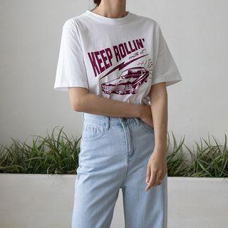 Round-neck Illustrated T-shirt