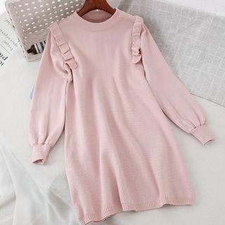 Ruffle Sweater Dress
