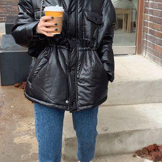 Padded Glossy Field Jacket