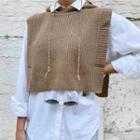 Sweater Vest Camel - One Size