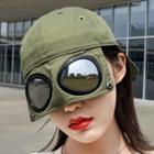 Bucket Hat With Aviator Goggles