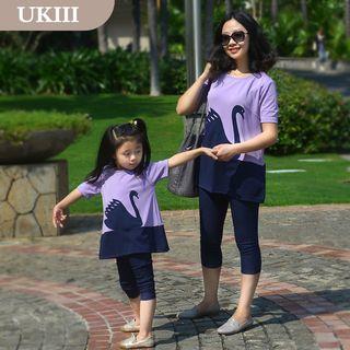 Family Plain Capri Leggings