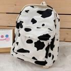 Cow Print Canvas Backpack / Bag Charm / Set