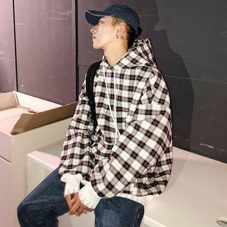 Plaid Loose-fit Hoodie