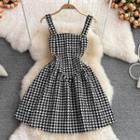 Houndstooth Bandeau Dress