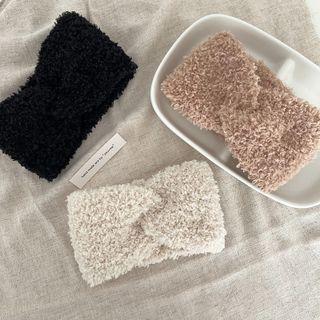 Faux Shearling Face Wash Headband