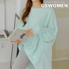Dip-back Oversized Long T-shirt