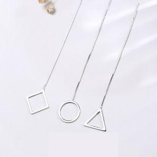 925 Sterling Silver Shape Earring