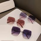 Geometric Gradient Alloy Sunglasses