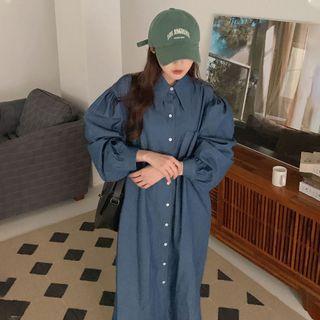 Puff Sleeve Oversized Dress