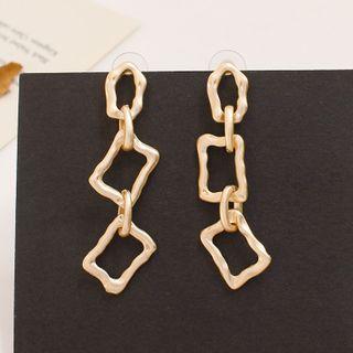 Irregular Chain Alloy Dangle Earring