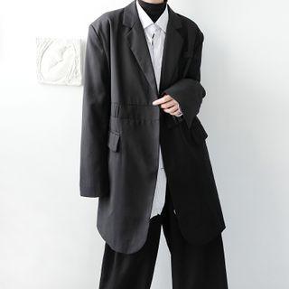 Buttoned Long Blazer