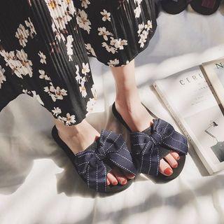 Ribbon-accent Flip Flops