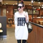 Letter Fringed Sweat Dress