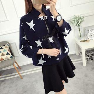 Star Open Front Cardigan