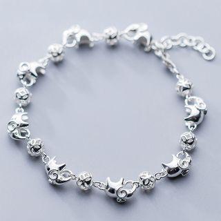 925 Sterling Silver Animal Bracelet S925 Silver - Silver - One Size