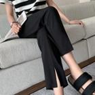 Slit Straight Leg Dress Pants (various Designs)