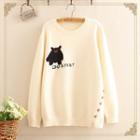 Bear Long-sleeve Knit Top