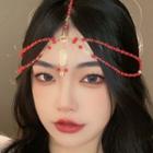 Bead Headpiece Red - One Size