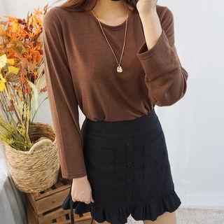 Tall Size Round-neck M Lange T-shirt
