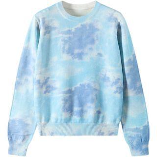 Tie Dye Sweatshirt Light Blue - One Size