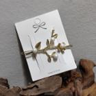 Branches Faux Pearl Alloy Hair Clip Faux Pearl - Gold - One Size