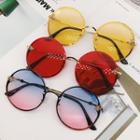 Retro Round Sunglasses With Pouch / Case