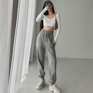 Ultra High-waist Loose-fit Harem Pants