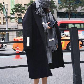 Lapel Loose-fit Long Coat