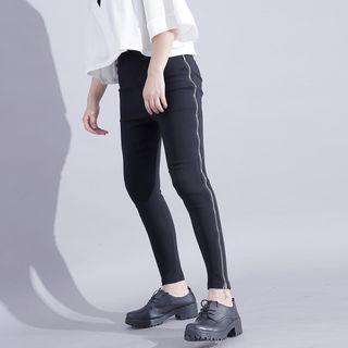 Zipper-side Stretch Pants