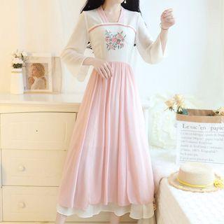 Traditional Chinese Midi A-line Dress