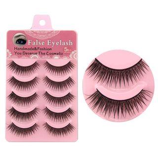 Ibiza - 5-pair Set: False Eyelashes Black - One Size